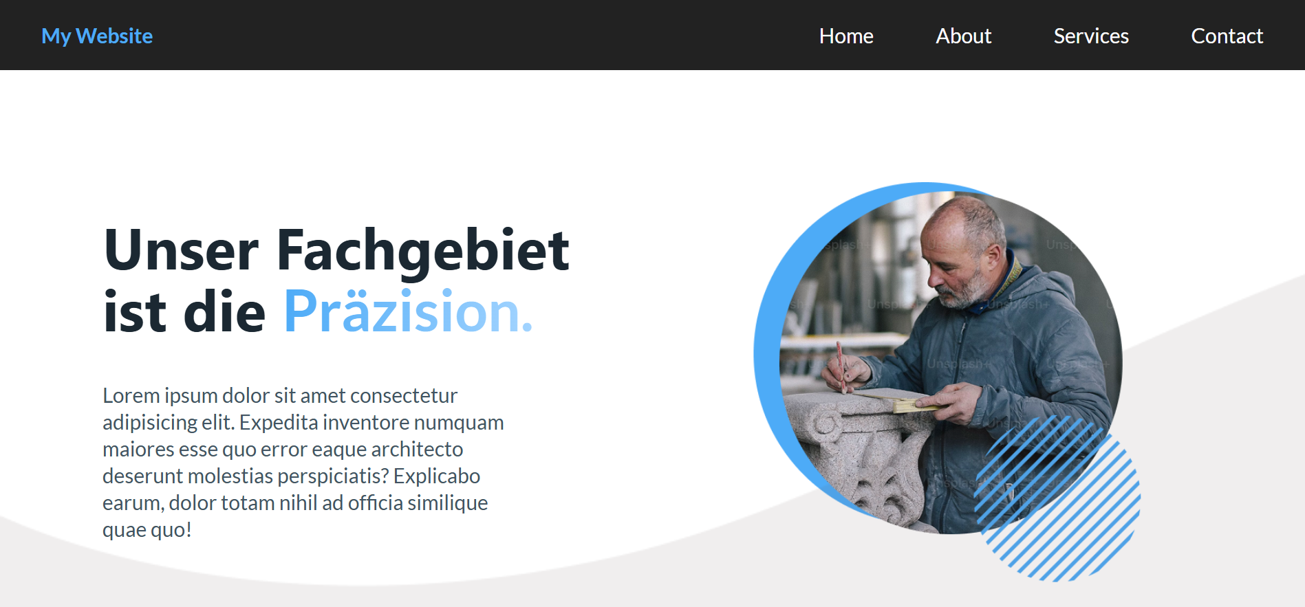 meine homepage example
